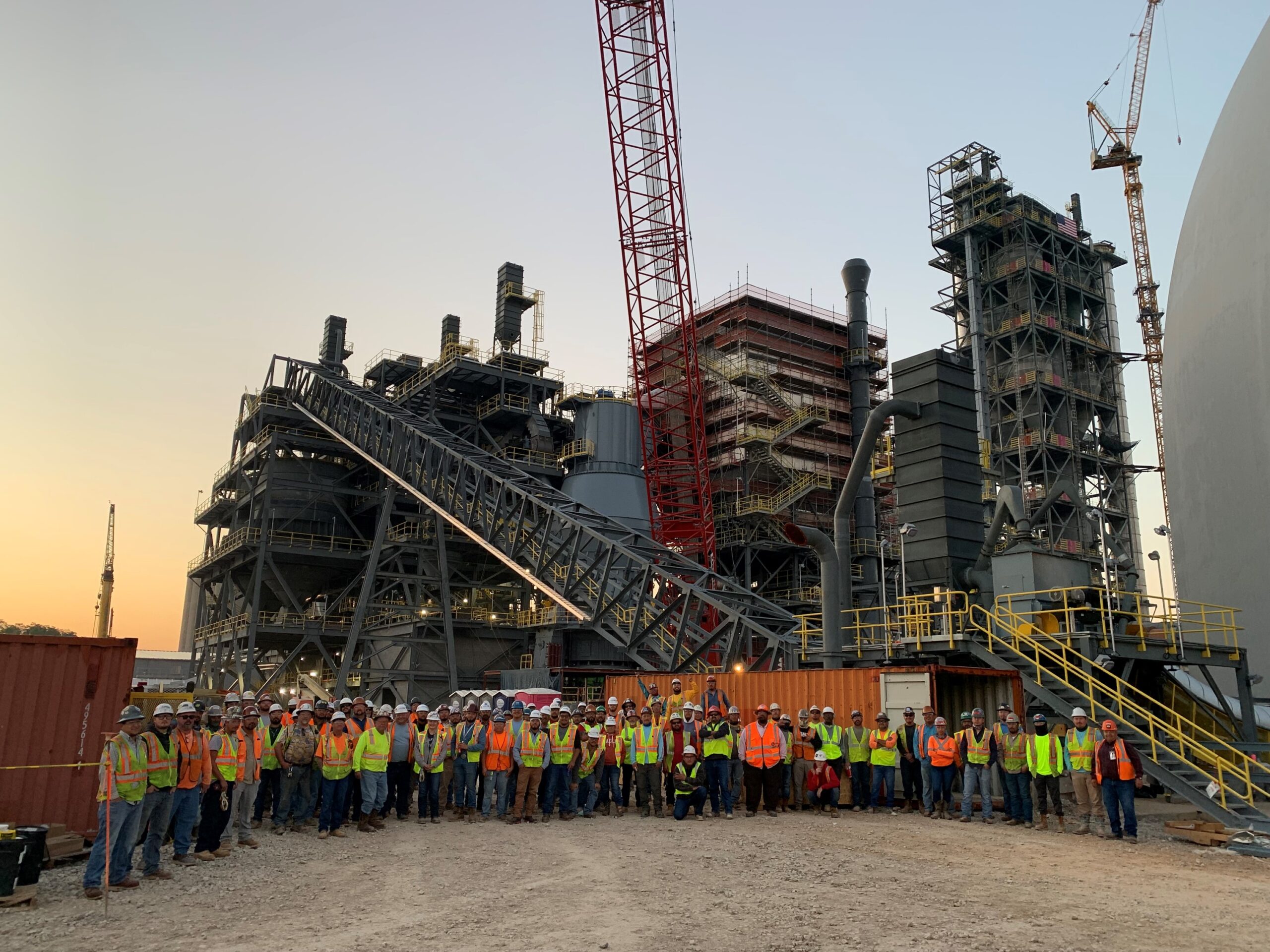 Lee Mechanical Team at a jobsite in Mitchell, Indiana