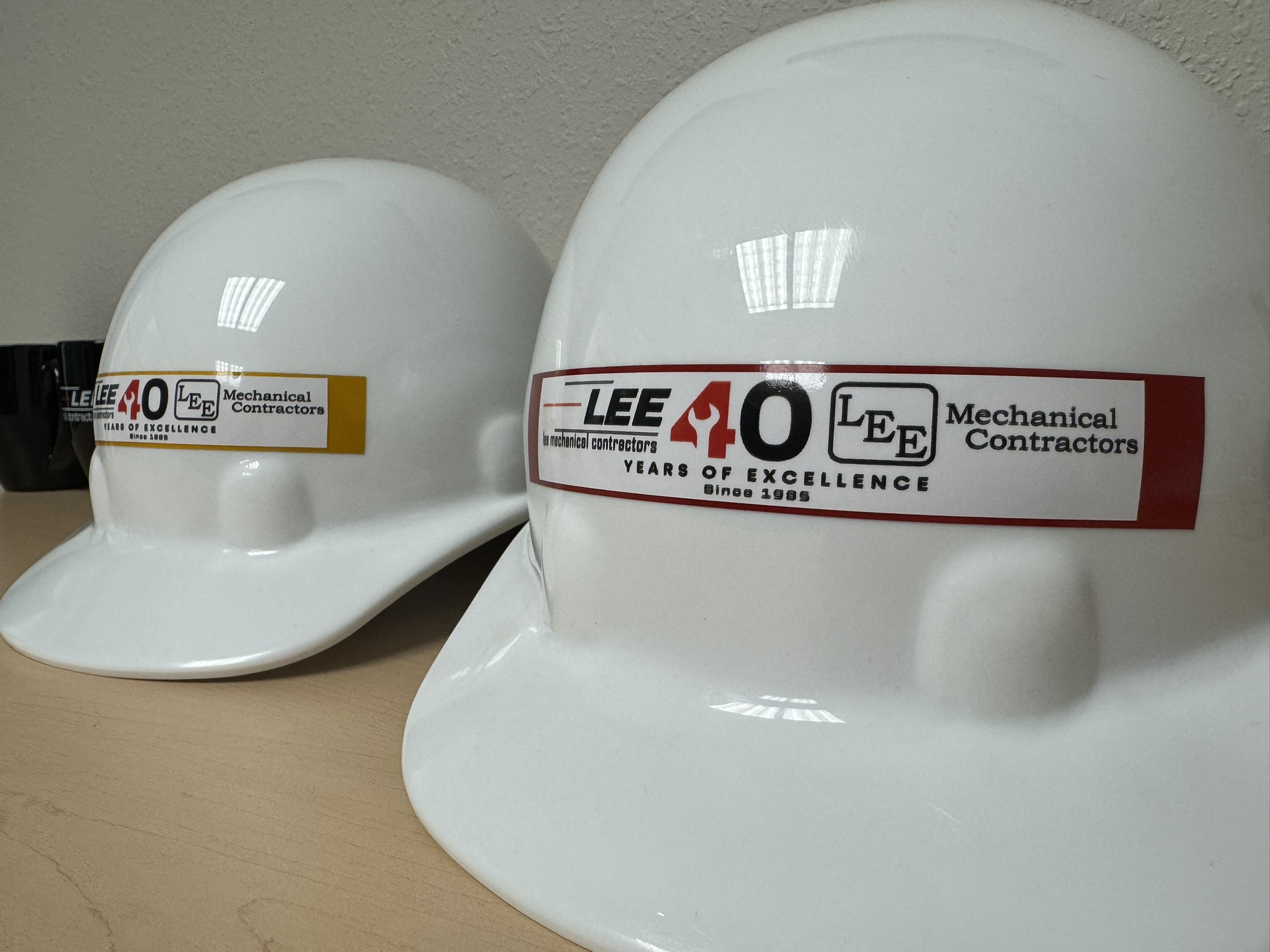 Lee Mechanical 40th Anniversary Helmets